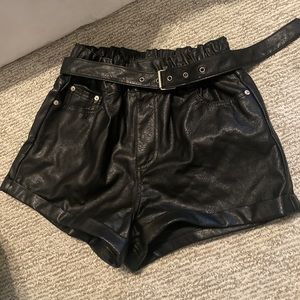 BDG leather shorts